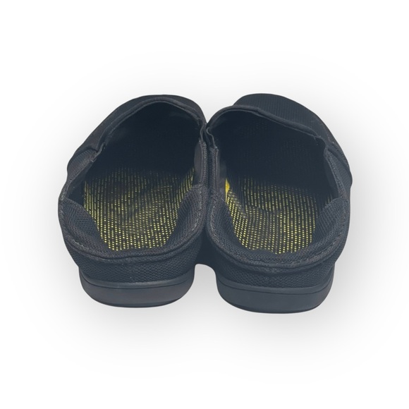 Rare: OluKai ʊ Nohea Mesh Drop In Heel Boat Shoes Sneakers ʊ  All Black ʊ 9 - Picture 5 of 16